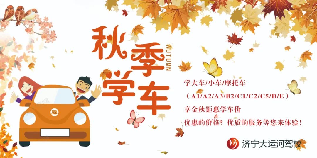 【濟(jì)寧大運(yùn)河駕?！烤旁?，你好丨秋高氣爽學(xué)車正當(dāng)時(圖3)